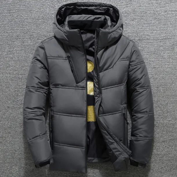 Men's Puffer Jacket Winter Autumn / Fall Down Thermal Warm Windproof Breathable Lightweight Black Red Dark Gray Vest