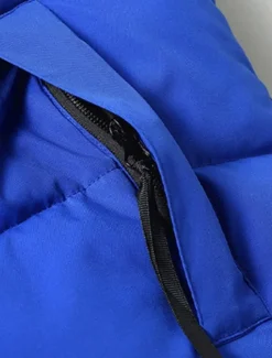 Men's Puffer Vest Padded Gilet Quilted Vest Daily Date Vacation Fashion Casual Fall & Winter Pocket Polyester Warm Comfortable Color Block Zipper Stand Collar Regular Fit Black Yellow Red Royal Blue