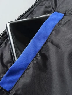 Men's Puffer Vest Padded Gilet Quilted Vest Daily Date Vacation Fashion Casual Fall & Winter Pocket Polyester Warm Comfortable Color Block Zipper Stand Collar Regular Fit Black Yellow Red Royal Blue