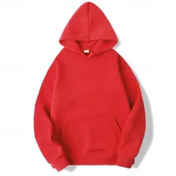 Men's Pullover Hoodie Sweatshirt Long Sleeve Hooded Top Outdoor Thermal Warm Fleece Lining Workout Soft Winter Polyester Dark Grey Black White Gym Climbing Camping / Hiking / Caving