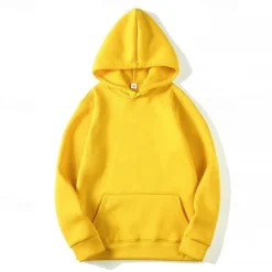 Men's Pullover Hoodie Sweatshirt Long Sleeve Hooded Top Outdoor Thermal Warm Fleece Lining Workout Soft Winter Polyester Dark Grey Black White Gym Climbing Camping / Hiking / Caving