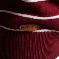 Men's Pullover Sweater Jumper Ribbed Knit Regular Tops Color Block Striped Crew Neck Knitwear Daily Outdoor Vacation Clothing Apparel Spring Fall Wine Navy Blue S M L