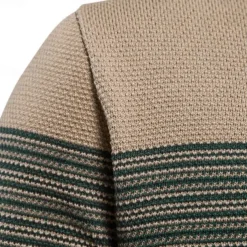 Men's Pullover Sweater Jumper Knit Ombre Crew Neck Knitwear Elegant Christmas Outdoor Clothing Apparel Fall Winter Dark Green Orange S M L