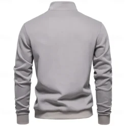 Men's Quarter Zip Hoodie White Half Zip Plain Casual Athletic Clothing Apparel Hoodies Sweatshirts Long Sleeve