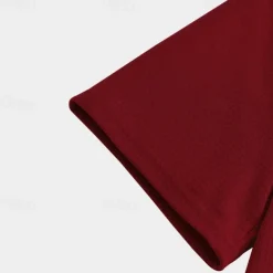 Men's Quarter Zip Polo Golf Shirt Daily Holiday Quarter Zip Short Sleeve Fashion Basic Plain Summer Regular Fit Black White Wine Navy Blue Khaki Quarter Zip Polo