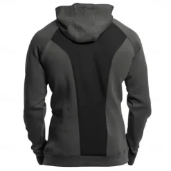 Men's Quarter Zip Sweatshirt Raglan Hoodie Tactical Hoodie Black Army Green Navy Blue Dark Gray Hooded Half Zip Color Block Patchwork Pocket Quarter Zip Work Sports & Outdoor Casual Streetwear Basic