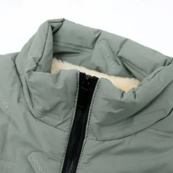 Men's Quilted Vest Daily Casual Fall & Winter Pocket Polyester Comfortable Solid Color Zipper Stand Collar Regular Fit Black Red Green Beige Vest