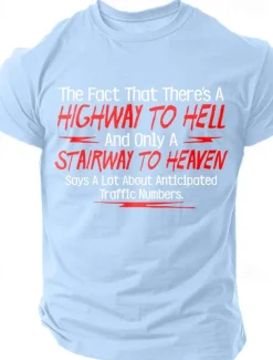 Men's Quotes & Sayings Letter Printed Funny T Shirt Tee Top 100% Cotton Short Sleeve Graphic Shirt Light Heather Grey Black White Comfortable Tee Street Sports Outdoor Fashion Designer Clothing