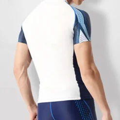 Men's Rash Guard Swim Shirt UV Sun Protection UPF50+ Quick Dry Short Sleeve Sun Shirt Shirt Swimming Surfing Beach Water Sports Printed Summer / Lightweight