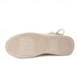 Men's Red Faux Leather High-Top Boots with Side Zipper and Lace-Up Design – Stylish Casual Footwear for Fall and Winter