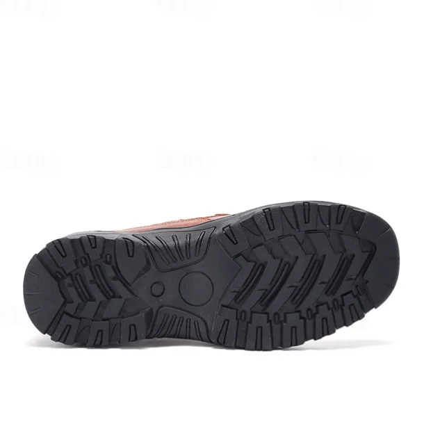 Men's Red-Brown Lace-Up Shoes with Cushioned Memory Foam Soles - Stylish and Supportive for Business Casual Outfits and Weekend Getaways