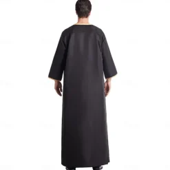 Men's Robe Thobe / Jubba Religious Saudi Arabic Arabian Muslim Ramadan Adults Leotard / Onesie