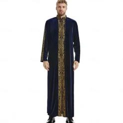 Men's Robe Thobe / Jubba Religious Saudi Arabic Arabian Muslim Ramadan Adults Leotard / Onesie