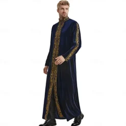 Men's Robe Thobe / Jubba Religious Saudi Arabic Arabian Muslim Ramadan Adults Leotard / Onesie
