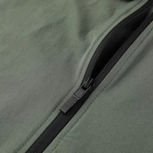 Men's Running Jacket Zipper Pocket Long Sleeve Hoodie Casual Athleisure Fall Windproof Breathable Gym Workout Running Walking Sportswear Activewear Solid Colored Black Green