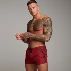 Men's Running Shorts Athletic Shorts Drawstring Bottoms Breathable Lightweight Quick Dry Gym Workout Running Jogging Sportswear Activewear Black Red Blue