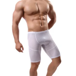 Men's Running Shorts Base Layer Mesh Bottoms Athletic Athleisure Ice Silk Breathable Quick Dry Moisture Wicking Fitness Gym Workout Running Sportswear Activewear Solid Colored Purple Army Green Sky
