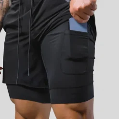 Men's Running Shorts Gym Shorts Sweat Shorts Pocket Drawstring 2 in 1 Elastic Waistband Shorts Outdoor Sports & Outdoor Athletic Quick Dry Lightweight Soft Marathon Running Workout Tailored Fit