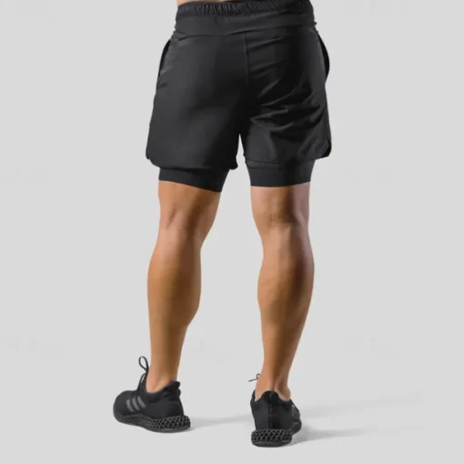 Men's Running Shorts Gym Shorts Sweat Shorts Pocket Drawstring 2 in 1 Elastic Waistband Shorts Outdoor Sports & Outdoor Athletic Quick Dry Lightweight Soft Marathon Running Workout Tailored Fit