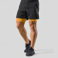 Men's Running Shorts Gym Shorts Sweat Shorts Pocket Drawstring 2 in 1 Elastic Waistband Shorts Outdoor Sports & Outdoor Athletic Quick Dry Lightweight Soft Marathon Running Workout Tailored Fit