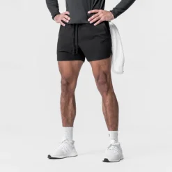 Men's Running Shorts Gym Shorts Sweat Shorts Pocket Drawstring Elastic Waistband With Compression Liner Shorts Outdoor Sports & Outdoor Athletic Quick Dry Lightweight Soft Marathon Running Workout