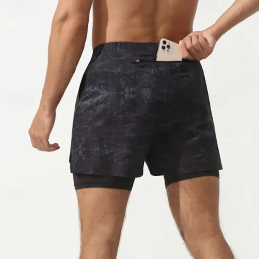 Men's Running Shorts Gym Shorts Sweat Shorts Pocket Drawstring Elastic Waistband Shorts Outdoor Sports & Outdoor Athletic Quick Dry Lightweight Soft Marathon Running Workout Tailored Fit Sportswear