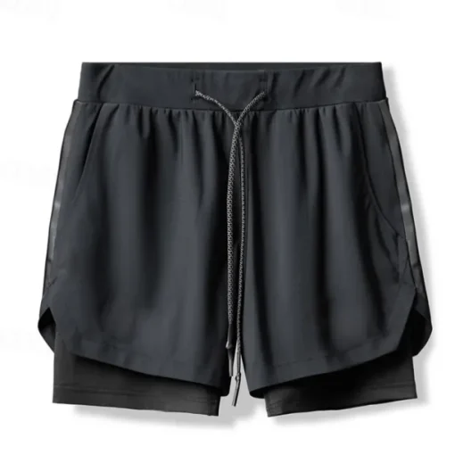 Men's Running Shorts Gym Shorts Sweat Shorts Pocket Drawstring 2 in 1 Elastic Waistband Shorts Outdoor Sports & Outdoor Athletic Quick Dry Lightweight Soft Marathon Running Workout Tailored Fit