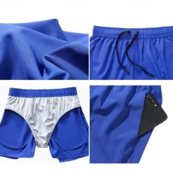 Men's Running Shorts Gym Shorts Sweat Shorts Pocket Elastic Waistband Shorts Outdoor Sports & Outdoor Athletic Quick Dry Lightweight Soft Marathon Running Workout Tailored Fit Sportswear Activewear