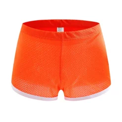 Men's Running Shorts Marathon One-third Shorts Mesh Stripe-Trim Bottoms Athletic Athleisure Breathable Quick Dry Soft Fitness Gym Workout Marathon Sportswear Activewear Stripes Green White Black