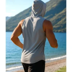 Men's Running Tank Top Gym Tank Top Sleeveless Top Breathable Quick Dry Lightweight Gym Workout Tennis Golf Sportswear Activewear Solid Colored Black White Navy Blue