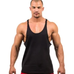Men's Running Tank Top Workout Tank Vest / Gilet Summer Cotton Breathable Quick Dry Moisture Wicking Fitness Gym Workout Bodybuilding Sportswear Activewear Black White Yellow