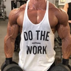 Men's Running Tank Top Workout Tank Muscle Shirt Racerback Sleeveless Vest / Gilet Fall Breathable Quick Dry Soft Sweat wicking Fitness Gym Workout Running Sportswear Activewear Wine Red Black White