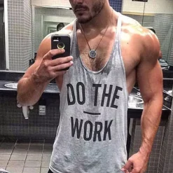 Men's Running Tank Top Workout Tank Muscle Shirt Racerback Sleeveless Vest / Gilet Fall Breathable Quick Dry Soft Sweat wicking Fitness Gym Workout Running Sportswear Activewear Wine Red Black White