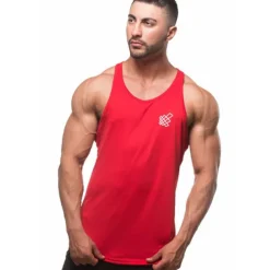 Men's Running Tank Top Workout Tank Sleeveless Top Cotton Breathable Soft Quick Dry Fitness Gym Workout Active Training Sportswear Activewear Solid Colored Black Red Blue