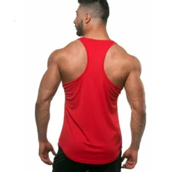 Men's Running Tank Top Workout Tank Sleeveless Top Cotton Breathable Soft Quick Dry Fitness Gym Workout Active Training Sportswear Activewear Solid Colored Black Red Blue