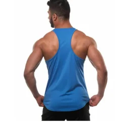 Men's Running Tank Top Workout Tank Sleeveless Top Cotton Breathable Soft Quick Dry Fitness Gym Workout Active Training Sportswear Activewear Solid Colored Black Red Blue