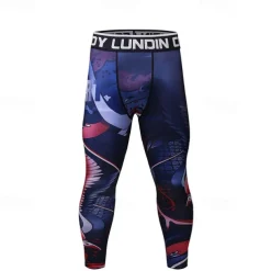 Men's Running Tights Leggings Compression Tights Leggings Patchwork Base Layer Outdoor Sports & Outdoor Athletic Fall Quick Dry Soft Compression Sweat wicking Power Flex Marathon Running Workout