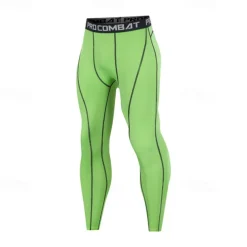 Men's Running Tights Leggings Compression Tights Leggings Patchwork Base Layer Outdoor Sports & Outdoor Athletic Fall Quick Dry Soft Compression Sweat wicking Power Flex Marathon Running Workout