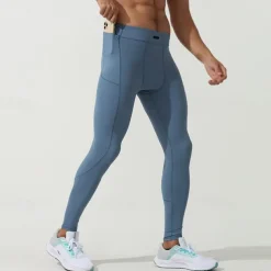 Men's Running Tights Leggings Compression Tights Leggings Elastic Waistband Base Layer Outdoor Sports & Outdoor Athletic Fall Quick Dry Soft Compression Sweat wicking Power Flex Marathon Running