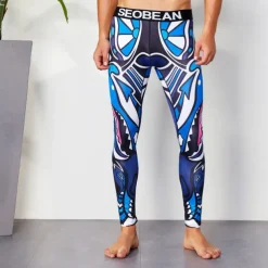 Men's Running Tights Leggings Base Layer Bottoms Yoga Sports & Outdoor Athletic Spring Breathable Moisture Wicking Soft Compression Fitness Gym Workout Running Skinny Sportswear Activewear Optical