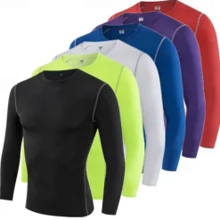 Men's Running T-Shirt Compression Shirt Long Sleeve Tee Tshirt Casual Athleisure Fall Breathable Quick Dry Gym Workout Running Walking Sportswear Activewear Solid Colored Black White Red