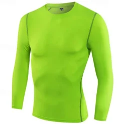 Men's Running T-Shirt Compression Shirt Long Sleeve Tee Tshirt Casual Athleisure Fall Breathable Quick Dry Gym Workout Running Walking Sportswear Activewear Solid Colored Black White Red