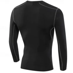 Men's Running T-Shirt Compression Shirt Long Sleeve Tee Tshirt Casual Athleisure Fall Breathable Quick Dry Gym Workout Running Walking Sportswear Activewear Solid Colored Black White Red