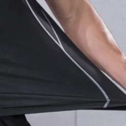 Men's Running T-Shirt Compression Shirt Long Sleeve Tee Tshirt Casual Athleisure Fall Breathable Quick Dry Gym Workout Running Walking Sportswear Activewear Color Block Black+Gray