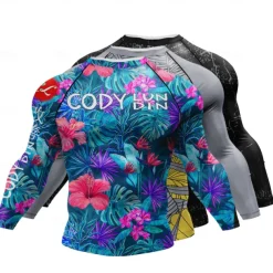 Men's Running T-Shirt Compression Shirt Long Sleeve Tee Tshirt Casual Athleisure Fall Breathable Quick Dry Gym Workout Running Walking Sportswear Activewear Graphic Black Blue Grey