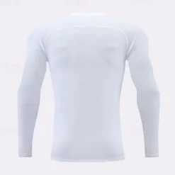 Men's Running T-Shirt Long Sleeve Tee Tshirt Casual Athleisure Breathable Quick Dry Soft Gym Workout Running Walking Sportswear Activewear Solid Colored Dark Grey Black White