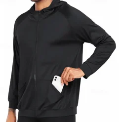 Men's Running T-Shirt Long Sleeve Tee Tshirt Casual Athleisure Fall Breathable Quick Dry Gym Workout Running Walking Sportswear Activewear Solid Colored Black White Dark Navy