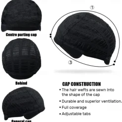 Mens 80s Wig Long Black Curly Wigs Rocker Costume Wig Men Fashion Smart Rocker Style Wig cosplay wig for Carnival