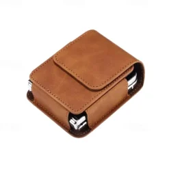 Men's Samsung Z Flip 6/5/4/3/2/1 Universal Phone Case Leather Case Belt Waist Bag Prop PU Leather Bag Phone Wallet Vintage Belt Phone Protective Case