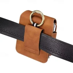 Men's Samsung Z Flip 6/5/4/3/2/1 Universal Phone Case Leather Case Belt Waist Bag Prop PU Leather Bag Phone Wallet Vintage Belt Phone Protective Case